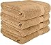 Utopia Towels 700 GSM Cotton 27-Inch-by-54-Inch Bath Towel Set, Set of 4, Beige