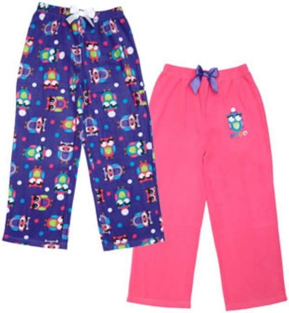 St. Eve Girls' Sleep Pant, 2pack (Size 8, Owl) Clothing