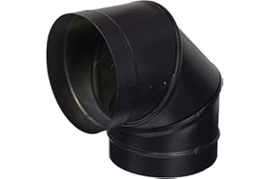 M & G DURAVENT 6DBK-E90 6" DuraBlack 90 Degree Elbow