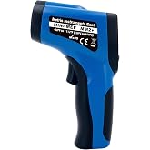 Metris Digital Infrared Thermometer for Aquarium Fish Tank, Reptile, Snake, Terrarium Accessories, Automotive, Laser Temperature Gun with 1-Point Aiming, MMM-2