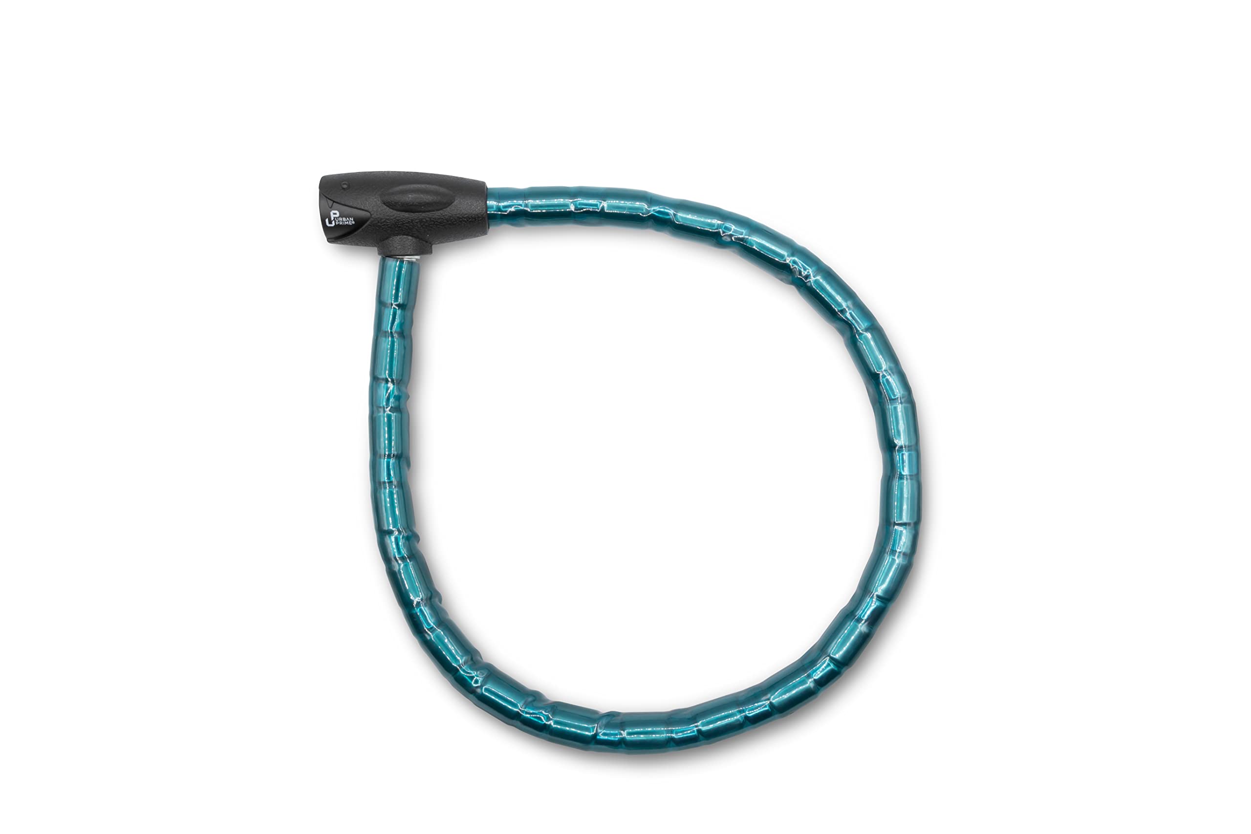 Urban Prime Armoured Cable Lock Anti-Theft Lock for Bike, Motorcycle, Scooter, Key Lock, 22mm Thick, Brass