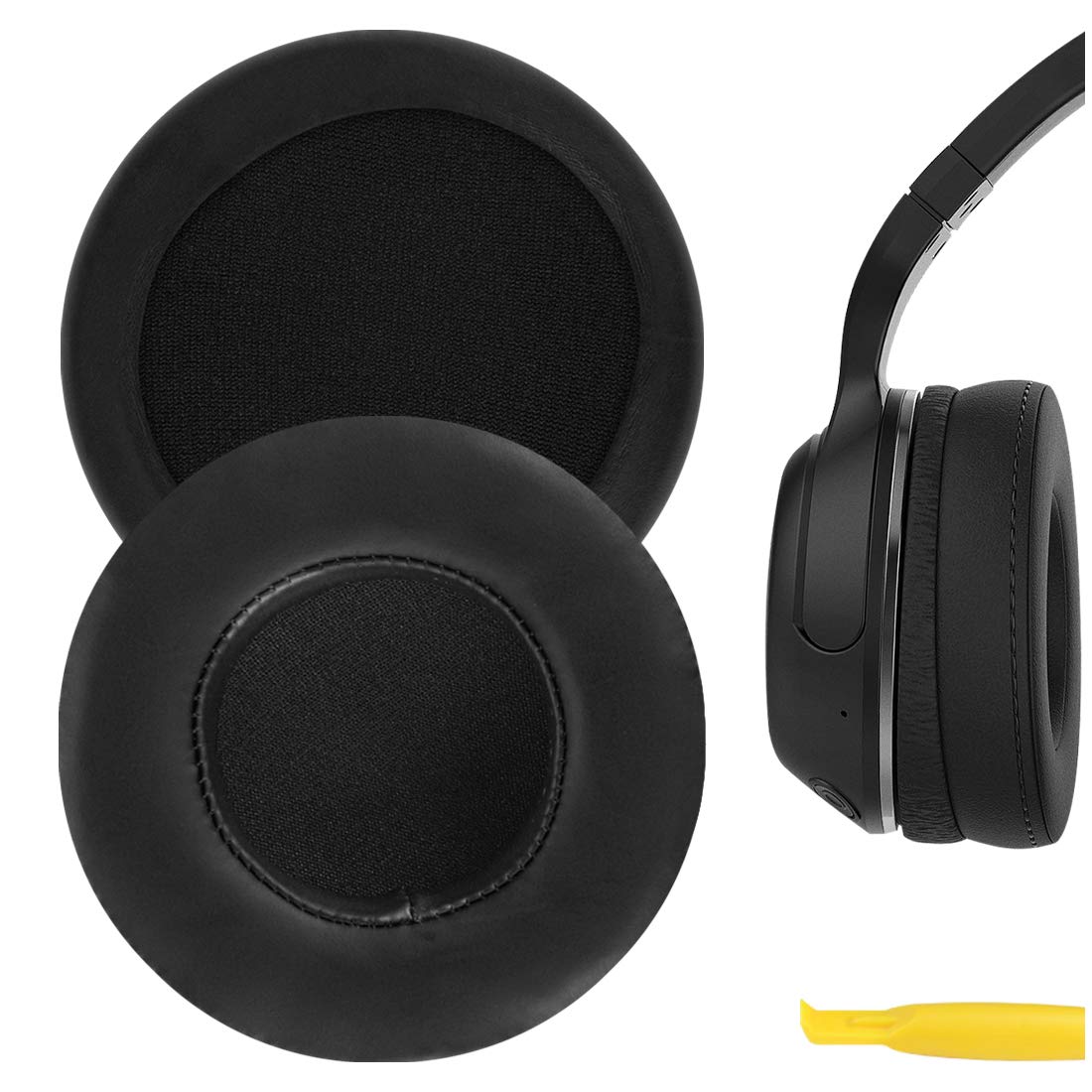 Geekria Replacement Ear Pads for Skullcandy Hesh, Hesh 2 Bluetooth Wireless Headphones Ear Cushions (Black)