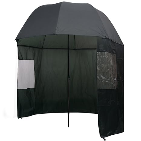 vidaXL Angelschirm 300x240cm Anglerschirm Regenschirm Schirmzelt Seitenwand