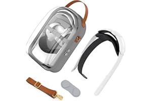 Hard Carrying Case Compatible with Oculus Quest 2 Accessories VR Headset, Travel Storage Bag (Gray case with uncharged Head S