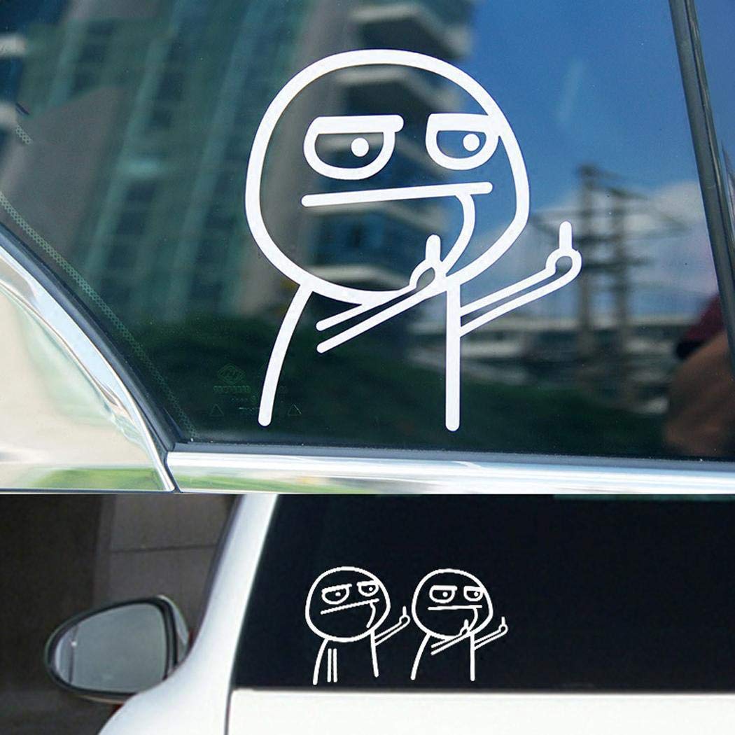 Pinsparkle Creative Funny Car Decoration Waterproof Sunscreen Self-adhesive Car Sticker Decals