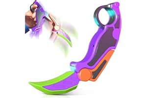 KYKAKE 3D Printed Gravity Claw Fidget Toys Adults, 3D Printed Carrot Fidget Toys Butterfly Plastic Trainer with Rubber Tip, Anxiety Stress Relief Fidget Sensory Toys for Kids with Autism, ADHD, ADD (Purple)