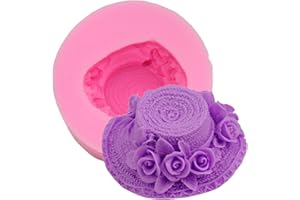 ANKTILY Sun Hat Silicone Mold for Fondant Chocolate Candy Cake Decoration Baking Pastry Tools Silicone Soap Mold Resin Polymer Clay Mold