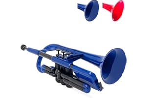 pInstrument pCornet Plastic Cornet - Mouthpieces and Carrying Bag - Lightweight, Versatile, Comfortable Ergonomic Grip - Bb A