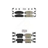 AmeriBRAKES Front Rear Ceramic Disc Brake Pads Kit