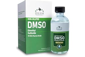 FIVE STAR MATERIALS RESOURCES Dimethyl Sulfoxide (DMSO) 99.95% Pure Liquid |8 oz. DMSO Pharma Grade Non-diluted | Undiluted & Odorless, Contained in Premium Glass Bottle