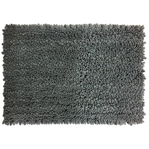 Raphael Rozen Elegant Bath Set of 2 Microfiber Bath Mat, Non slip Backing, Ultra Soft, Extremely absorbent and Fast Drying. Durable, Easy Cleaning, Machine Washable. 5 (Steel Gray 17x24) - Thumbnail 4