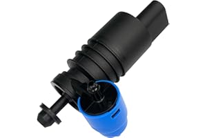 Eponcia Windshield Washer Fluid Pump Windshield Wiper Fluid Motor Pump Double Hole with Grommet for BMW VW Volkswagen Audi Jeep Dodge Chrysler Chevrolet For-d Car Accessories Replacement 1J6955651