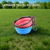 H&S 2 Collapsible Silicone Travel Bowls Small Pet Water & Food Bowl view 4