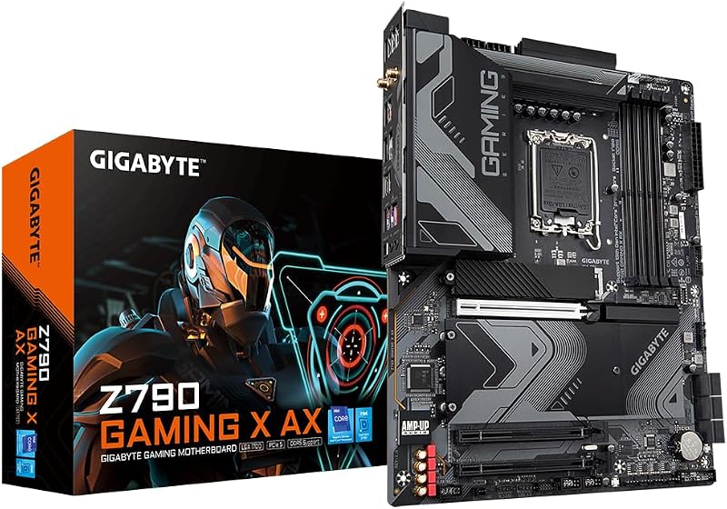 Gigabyte Z790 GAMING X AX Motherboard Intel 14th Gen DDR5 7600MHz WiFi 6E PCIe