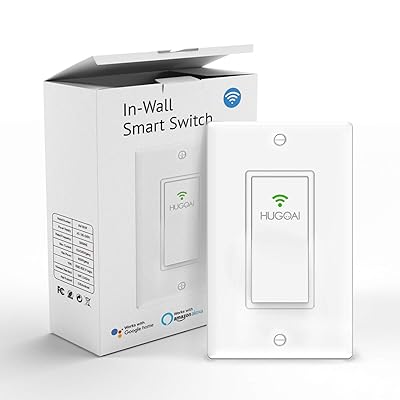 HUGOAI Smart Light Switch Wi-Fi, Timer, Remote Zambia Ubuy - Main Image