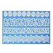 VAlink Large size European Four Shape Flower Collections Lace Border Mold Fondant Cake Lace Mould Silicone Mat Cake Decoration Baking Tool Kitchen Bakeware Accessory - 39.5x27.3cm