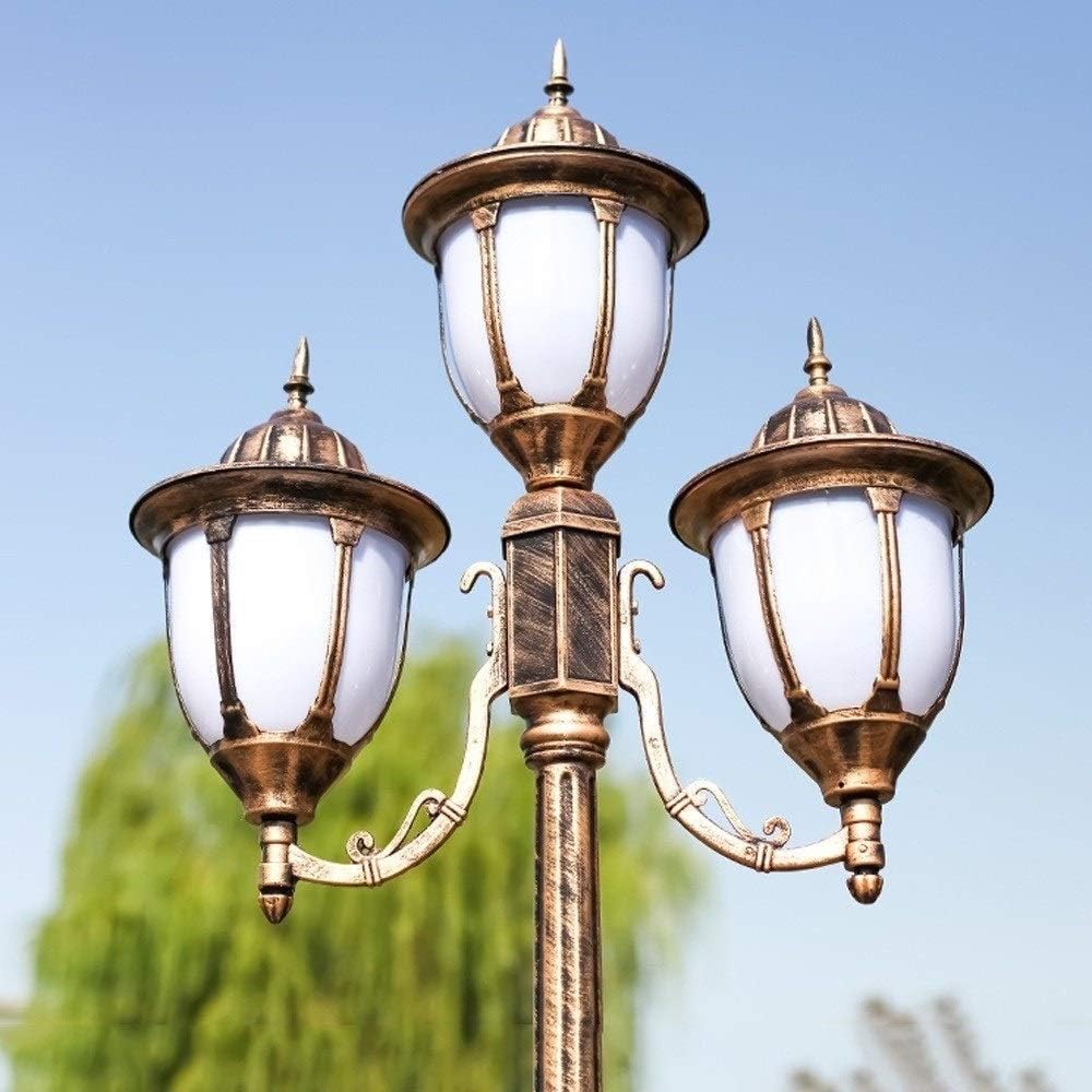 Lámpara de poste al aire libre de poste alto europeo Victoria Luz de