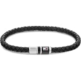 Tommy Hilfiger Men's Jewelry Braided Leather Bracelet