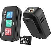 MP3 Player with Bluetooth,Portable Digital Lossless 32G Music Player with Built-in Speaker, 1.47 in Full Touch Screen, Digital Voice Recorder, E-Book, FM Radio, Mini Back Clip Design (Black)