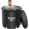 BINYUAN XL Ice Bath Tub for Athletes With Cover 99 Gal Cold Plunge Tub for Recovery, Multiple Layered Portable Ice Bath Plunge Pool Suitable for Gardens, Gyms and Other Cold Water Therapy Training
