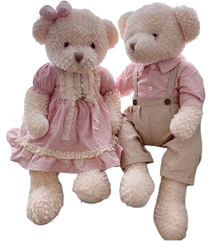 WEDDING BEAR ぬいぐるみ　2体 Amazon.com: LUOZZY 2Pcs Wedding Plush Bear Doll Bride and
