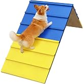 koretech Dogs Agility Course Backyard Set, Non-Slip Dog Agility A-Frame with 2 Chains, Dog Agility Equipment, 84&rdquo; x 24&rdquo; Large Size