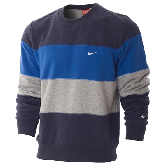 New Nike The Athletic Striped Mens Crew Neck Sweatshirt Fleece Jumper rrp Â£45 | eBay