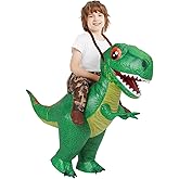 COMIN Inflatable Dinosaur Costume Kids Blow Up T Rex Dino Costumes Funny Fancy Dress for Halloween Party