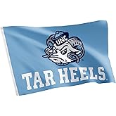 Desert Cactus University of North Carolina UNC Flag - 3 x 5 Feet Heels Banner, Indoor/Outdoor Durable Fabric, 100% Polyester Design (Style 4)