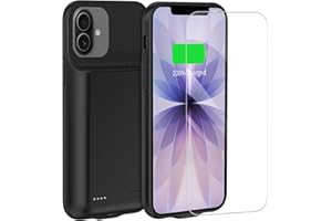 Battery Case for iPhone 17, 7000mAh Rechargeable Portable Charging Case Compatible for iPhone 17 (6.3 inch，Black)