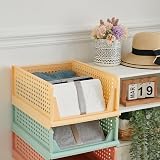 BTGGG 4 Pack Wardrobe Storage Organiser Mix Colors Stackable Drawers view 5