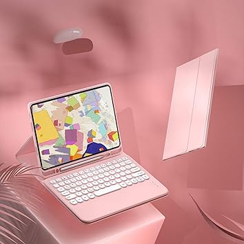 Amazon お洒落 Ipad Pro10 5 キーボード ケース 可愛い 女性 人気 薄型 Apple Pencil 収納 Ipad Air3 キーボード付きケース マグネット 分離式 手帳型 おしゃれ Bluetooth キーボードケース 丸型キーキャップ カラーキーボード マウスで Ipad Pro10 5 Air3 ピンク Amazon お洒落 Ipad Pro10 5 キーボード ケース 可愛い 女性 人気 薄型 Apple Pencil 収納 Ipad Air3 キーボード付きケース マグネット 分離式 手帳型 おしゃれ Bluetooth キーボードケース 丸型キーキャップ カラーキーボード マウスで Ipad Pro10 5 Air3 ピンク