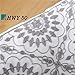 HWY 50 Gray Grey Decorative Throw Pillow Covers 18x18 Inch (1 Piece), Embroidered Cotton Farmhouse Cushion Cover Pillow Case for Sofa Couch Living Room Bed, Little Sunflower