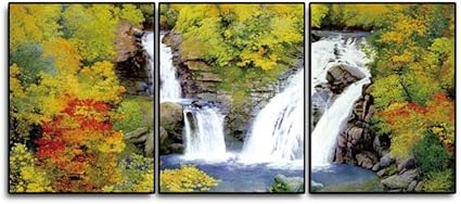 Pintura de lienzo de paisaje forestal 3 piezas Carteles e impresión