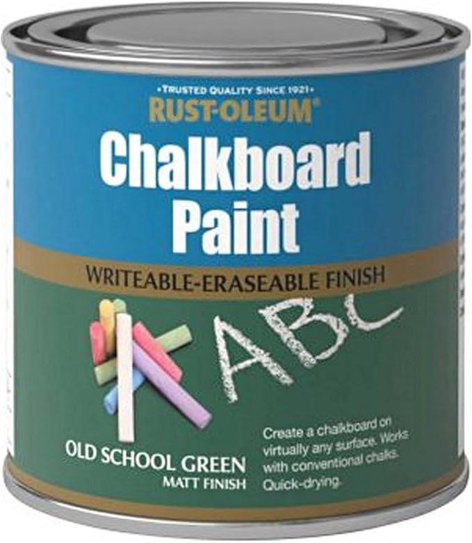 RustOleum Old School Green Chalkboard Paint Matt Finish 250ml