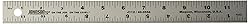 Johnson Level & Tool J112 Aluminum Rule, 12", 1 Ruler