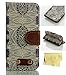iPhone 5s SE Case,iphone 5 5s SE Wallet Case,MT Mall for iPhone 5 5s SE PU Leather Case Wallet Card Case Magnetic Design Flip Folio Leather Cover Kickstand Cover Case with Totem Pattern