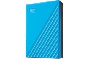WD 6TB My Passport Portable External Hard Drive, Blue, Includes Backup Software with Defense Against ransomware, and Password