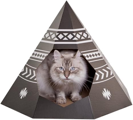 Design For Pussies Cat Tipi Black Design Panier Pour Chat