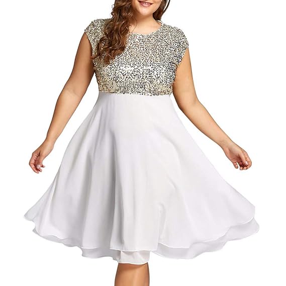 Jaminy Femme Grande Taille Taille Haute Robe De Soirée Robes