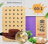 Smokeless moxa Purifier with Copper Tank 54 Rolls Sticks Pure Moxibustion Moxa 10-Years Purity 60:1 Ratio
