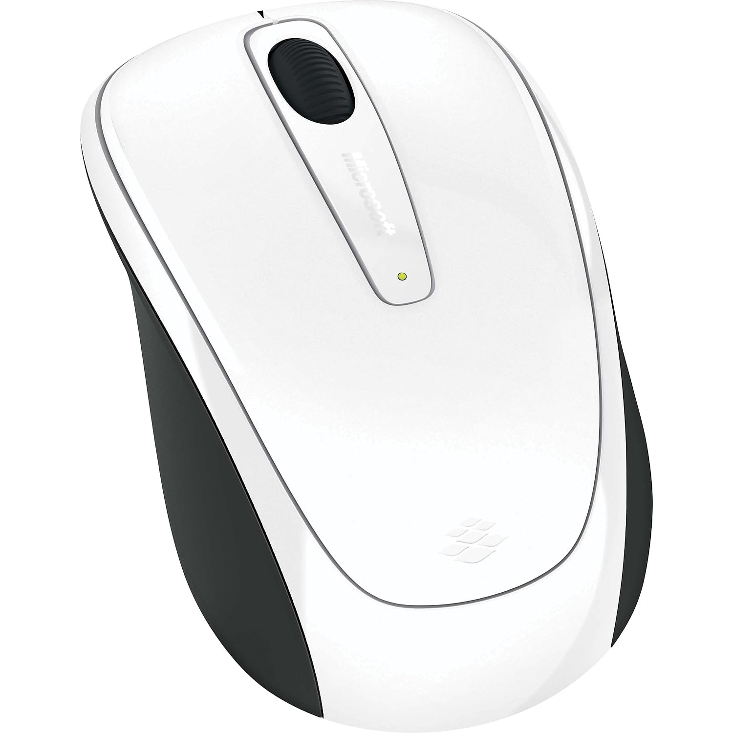 Microsoft Wireless Mobile Mouse 3500 Limited Edition - White Gloss - Comfortable design, Right/Left Hand Use, Wireless, USB 2.0 with Nano transceiver for PC/Laptop/Desktop