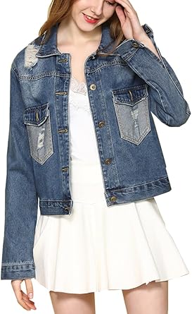 denim jackets for womens online amazon
