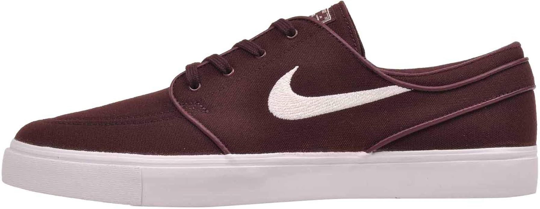 burgundy and white nikes