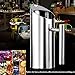 Stainless Steel Water Pitcher with Ice Guard, Straight Pot Frozen/Unboiled Water/Juice/Beer/Coffee Bottles Water Cooler for Bar/Home,1L