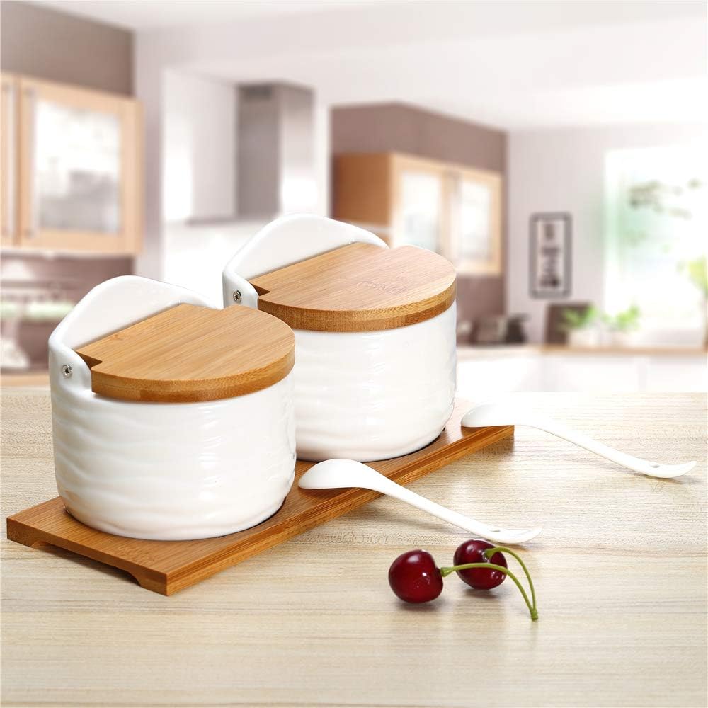 Best Kitchen Canister Bamboo Set Of 2