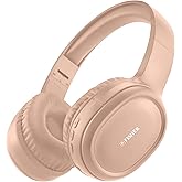 Fisher Active Noise Cancelling Headphones, Over Ear Headphones Wireless Bluetooth 5.3, Microphone, Lightweight Comfortable Headset for Home, Travel, Rechargeable, Workout Headphones, Deep Bass
