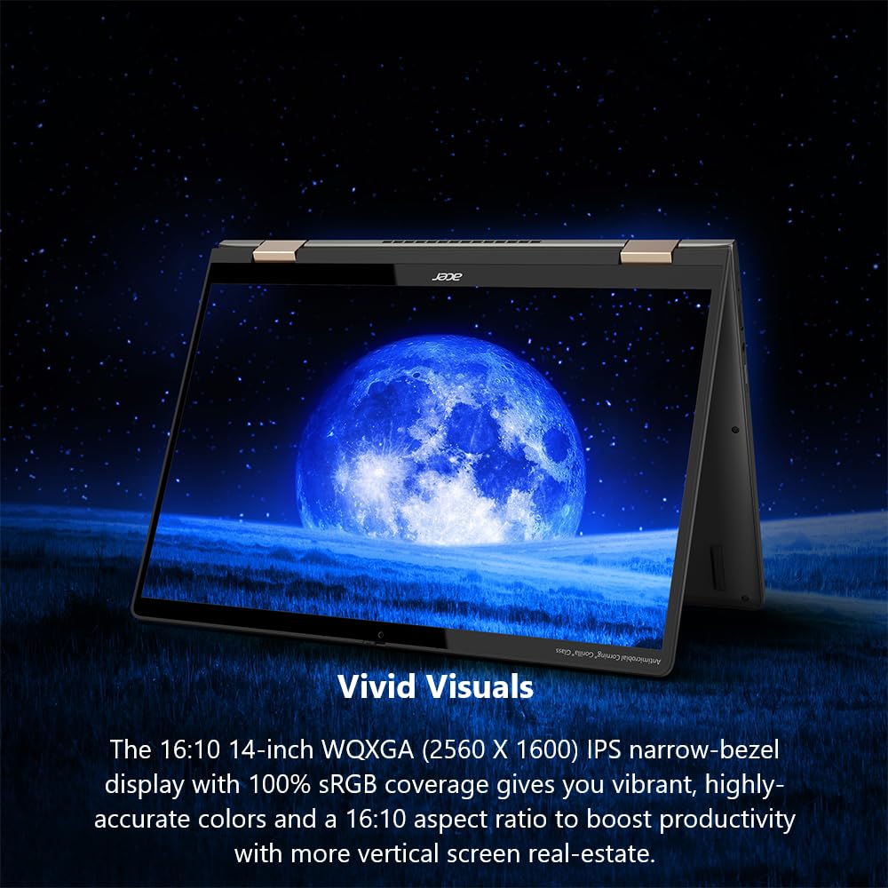 Acer Chromebook Spin 714 Laptop with Google AI – Intel Evo | Intel Core i7-1355U | 14