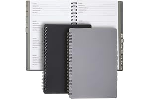 2-Pack Spiral Password Keeper Book with Alphabetical Tabs, Password Notebook for Internet and Computer Login, Username, Passw