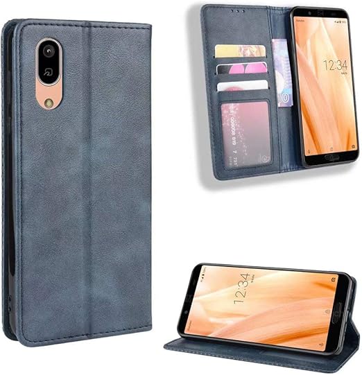 Amazon Com Aquos Sense 3 Plus Sh Rm11 Case Holster Hllycr Flip Kickstand Case With Card Slots Protective Cover For Sharp Aquos Sense 3 Plus Sh Rm11 Stand Blue